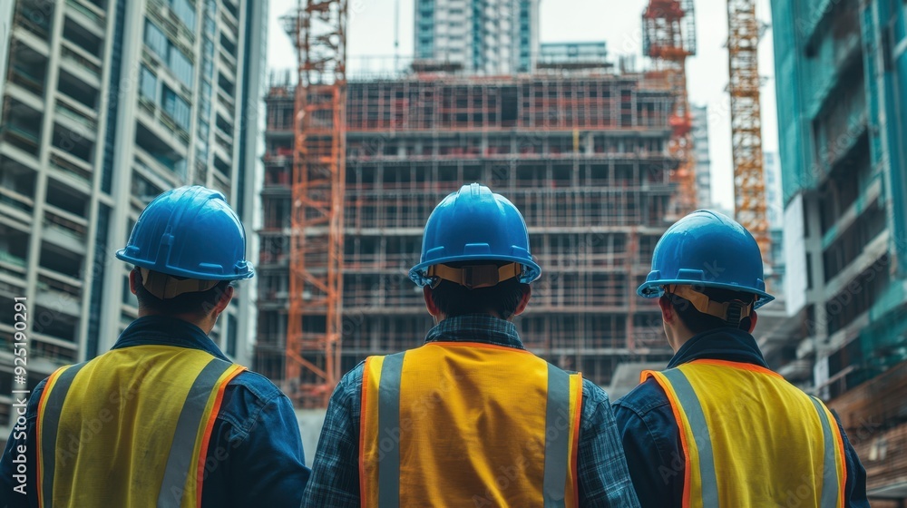 The Construction Workers on Site