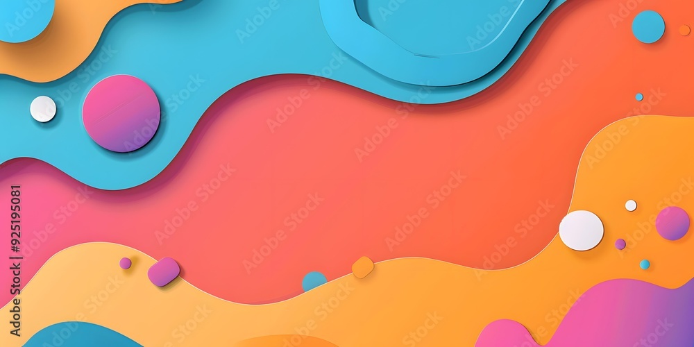 Abstract Colorful Paper Cut Background Design Abstract Colorful Paper Cut Background Design