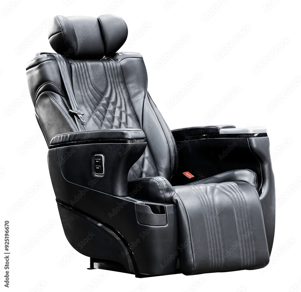 Naklejka premium Black reclining seat