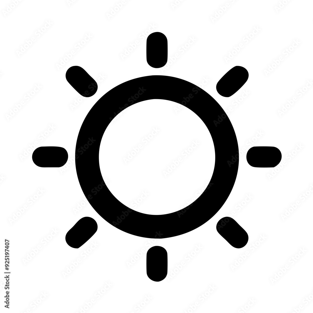 Sun Icon Design for Energy and Nature Themes Sun Icon Design for Energy and Nature Themes