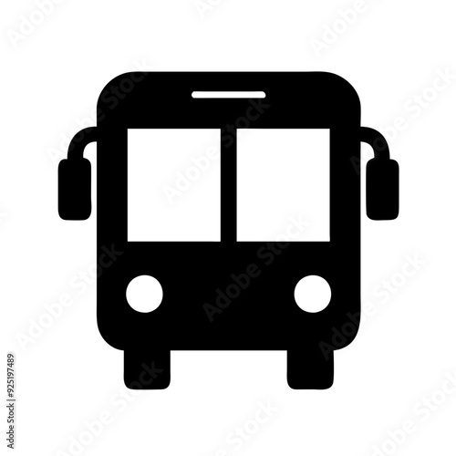 Bus Icon Design for Public Transportation and Travel Themes