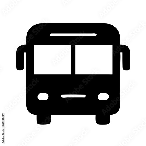 Bus Icon Design for Public Transportation and Travel Themes