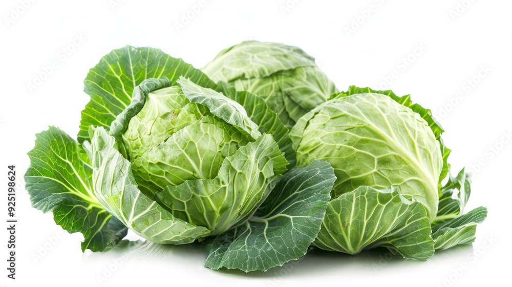 cabbage isolated on white background, full depth of field cabbage isolated on white background, full depth of field