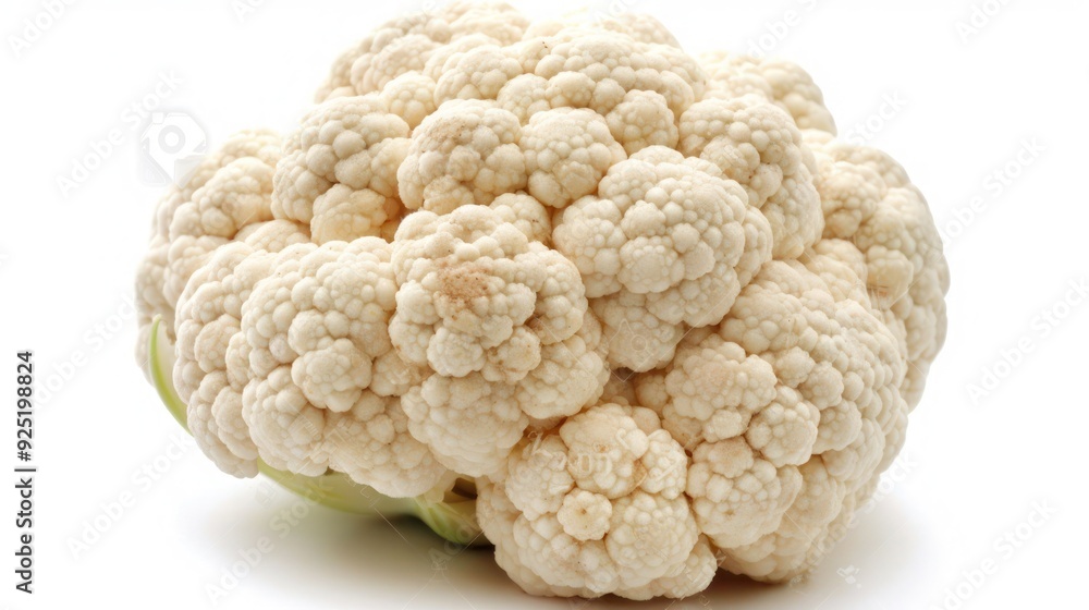 cauliflower isolated on white background, full depth of field cauliflower isolated on white background, full depth of field