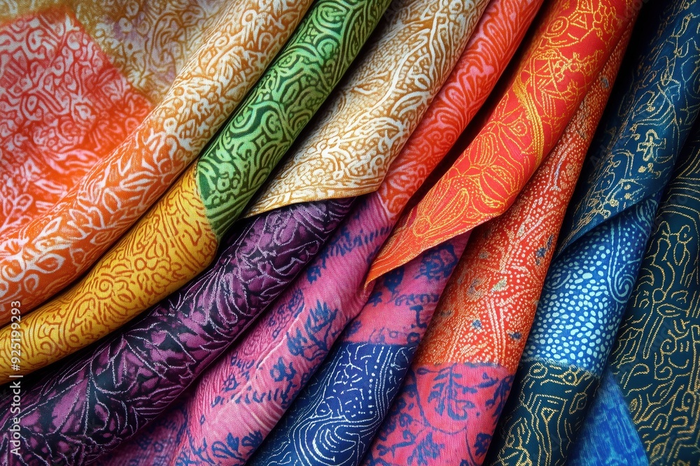 A background featuring the intricate and unique patterns of batik fabric from Southeast Asia. A background featuring the intricate and unique patterns of batik fabric from Southeast Asia.