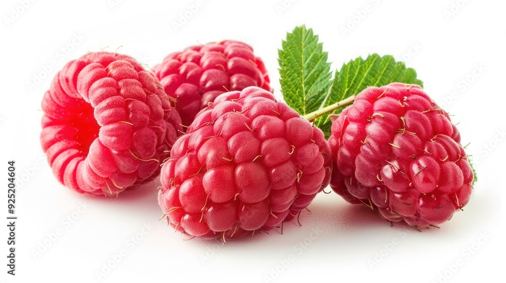 Raspberry isolated on white background, full depth of field Raspberry isolated on white background, full depth of field