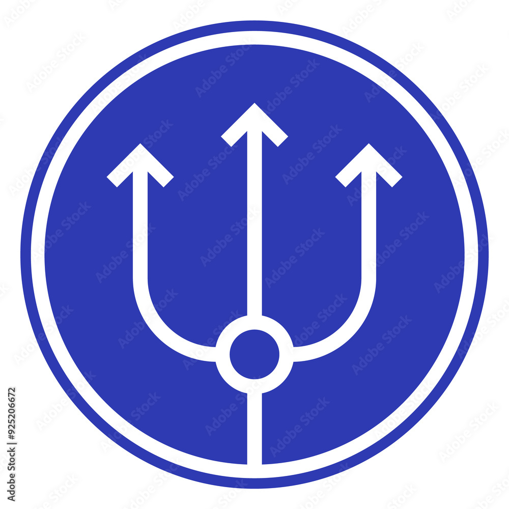 trident png icon, linear