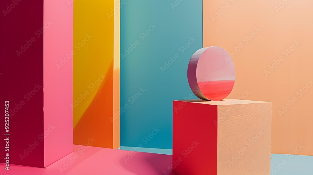 Abstract Colorful Geometric Shapes Background Abstract Colorful Geometric Shapes Background
