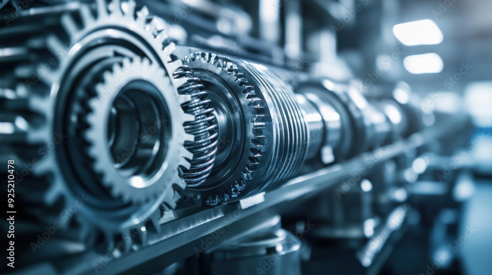 Fototapeta premium Export technology in Czech Republic: Automotive parts and machinery,