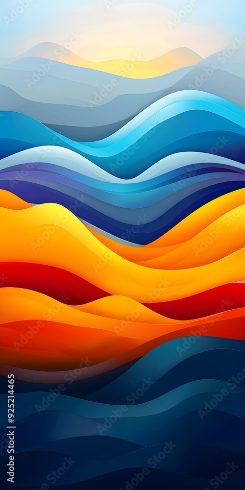 Abstract Colorful Wave Background Abstract Colorful Wave Background