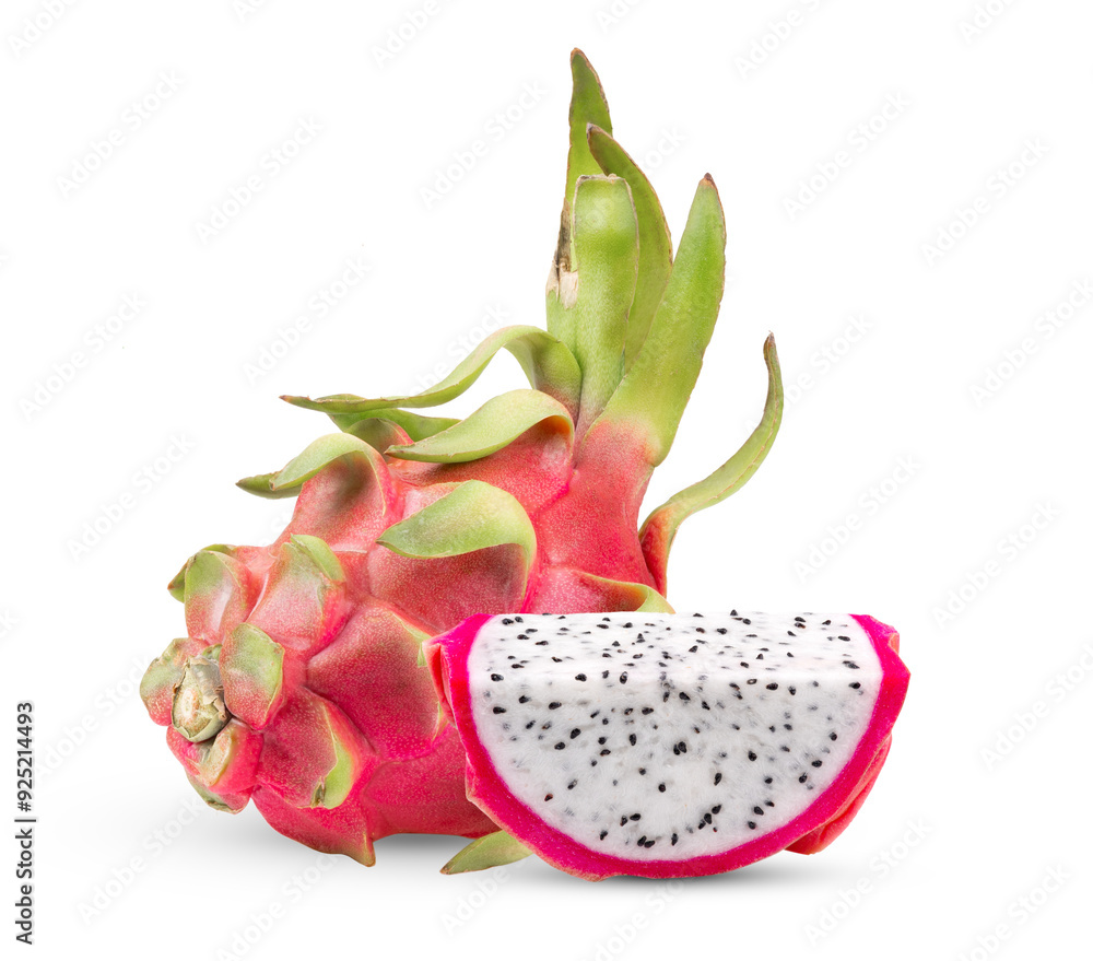 Dragon fruit, pitaya isolated on transparent png Dragon fruit, pitaya isolated on transparent png