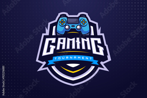 Gamer Esports Logo Template for Gaming Team or Game Tournament