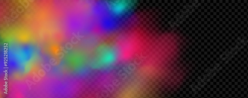 Background of an explosion of colorful smoke clouds.Multicolor fog with blue and yellow particles.Explosions of color powder.