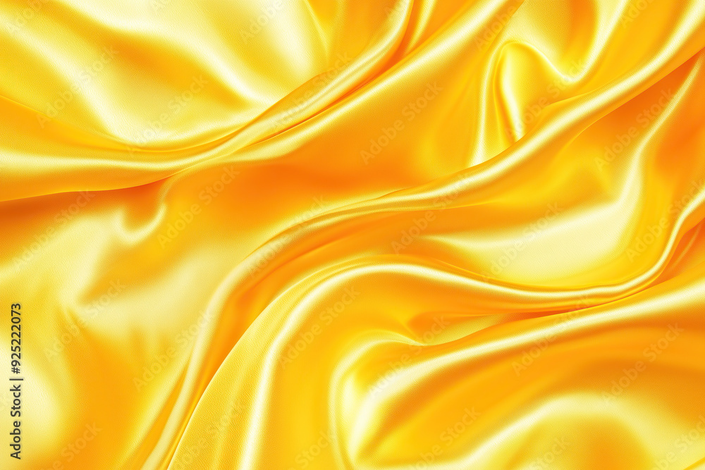 Yellow smooth satif fabric background Yellow smooth satif fabric background