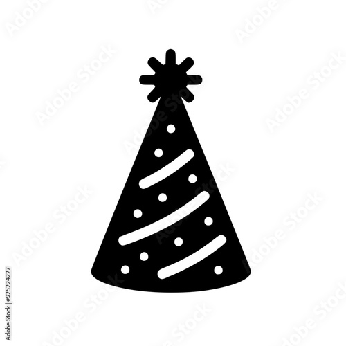 Party Hat Silhouette Illustration