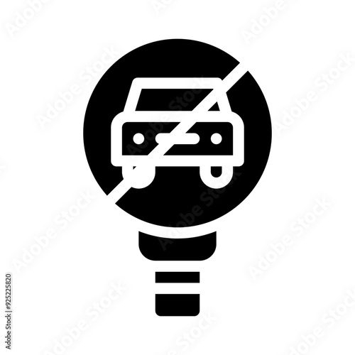 restrictions glyph icon