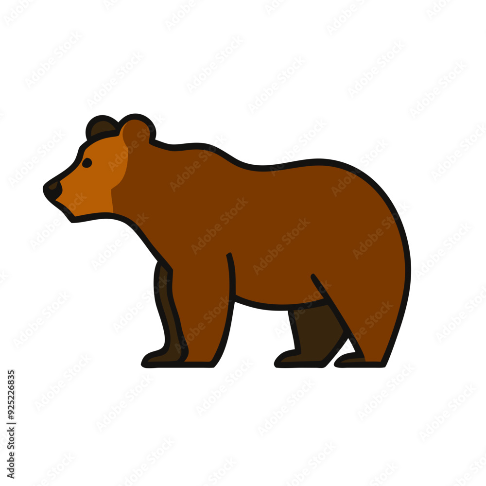 Bear Icon Design for Wildlife and Nature Themes Bear Icon Design for Wildlife and Nature Themes