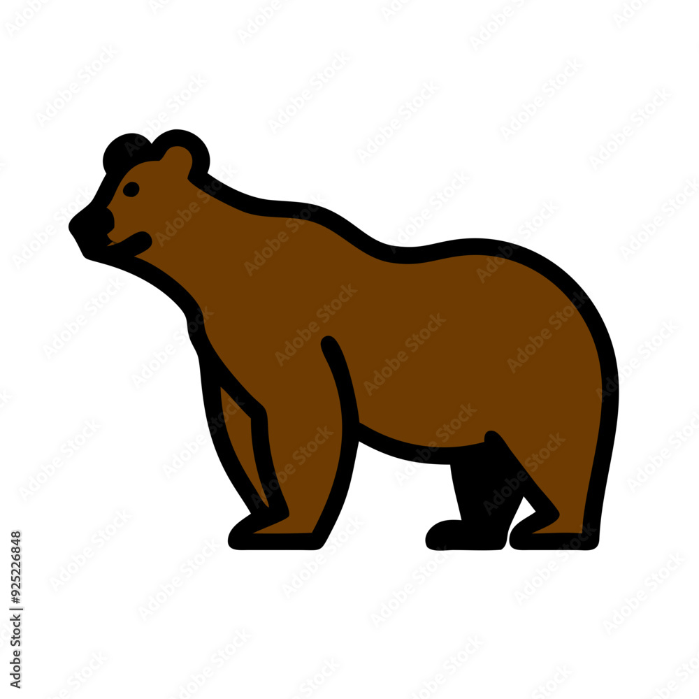 Bear Icon Design for Wildlife and Nature Themes Bear Icon Design for Wildlife and Nature Themes