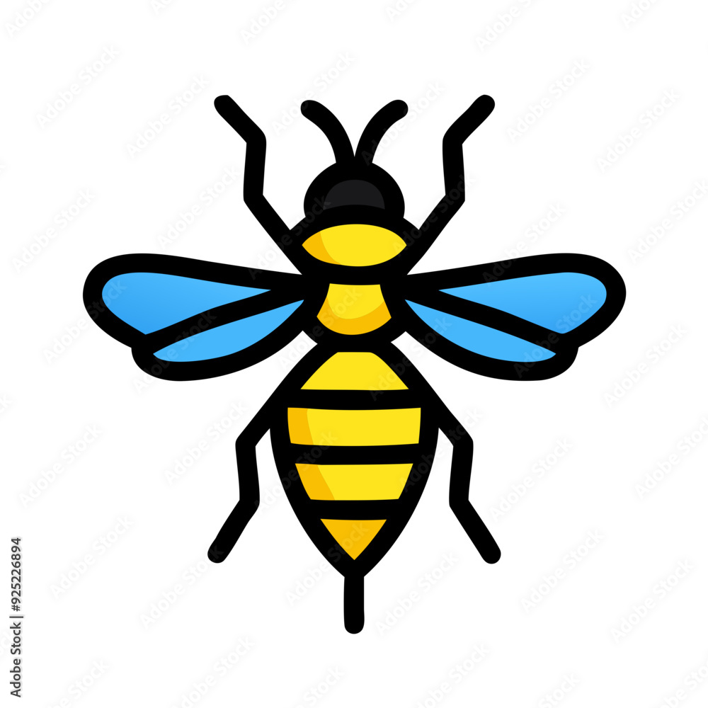Bee Icon Design for Nature and Pollination Themes Bee Icon Design for Nature and Pollination Themes
