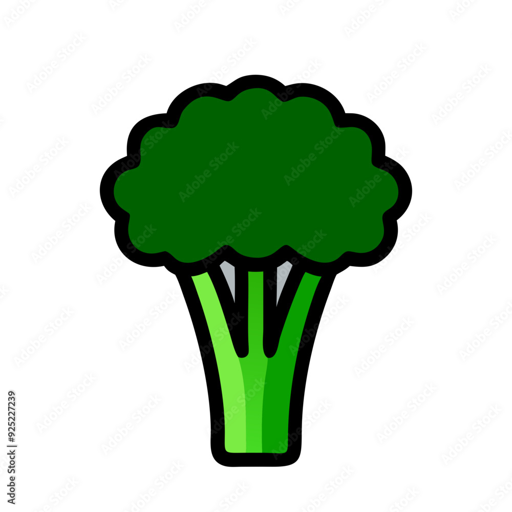Broccoli Icon Design for Healthy Eating and Nutrition Themes Broccoli Icon Design for Healthy Eating and Nutrition Themes