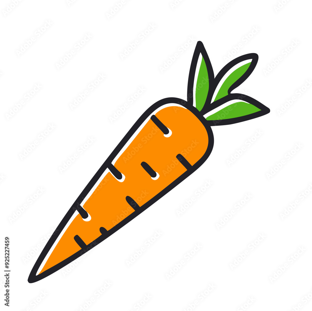 Carrot Icon Design for Vegetables and Health Themes Carrot Icon Design for Vegetables and Health Themes