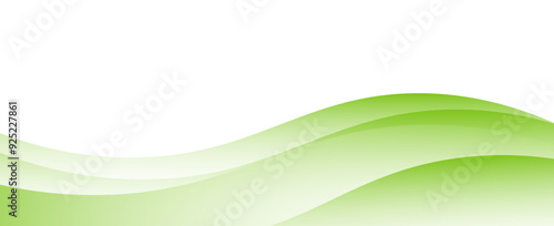 Abstract green banner background. Graphic design banner pattern background template with dynamic curve shapes