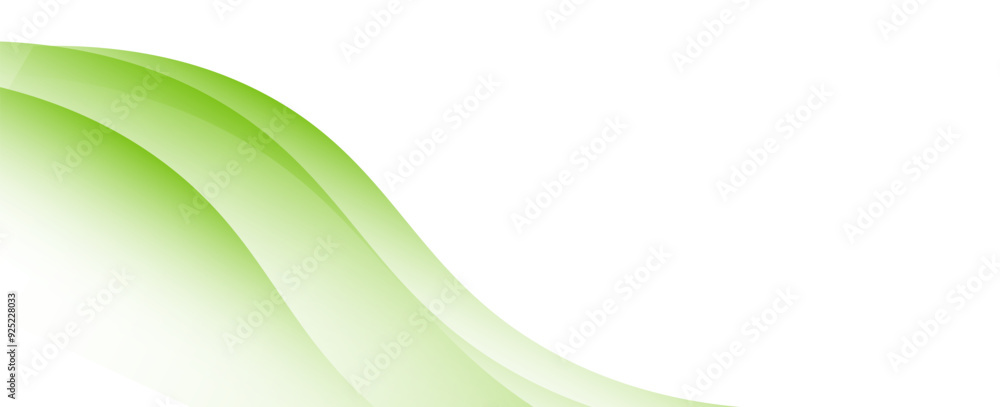 Abstract green banner background. Graphic design banner pattern background template with dynamic curve shapes Abstract green banner background. Graphic design banner pattern background template with dynamic curve shapes