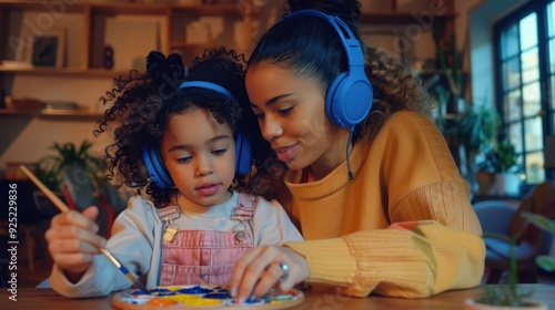 The Mother and Daughter Painting photo