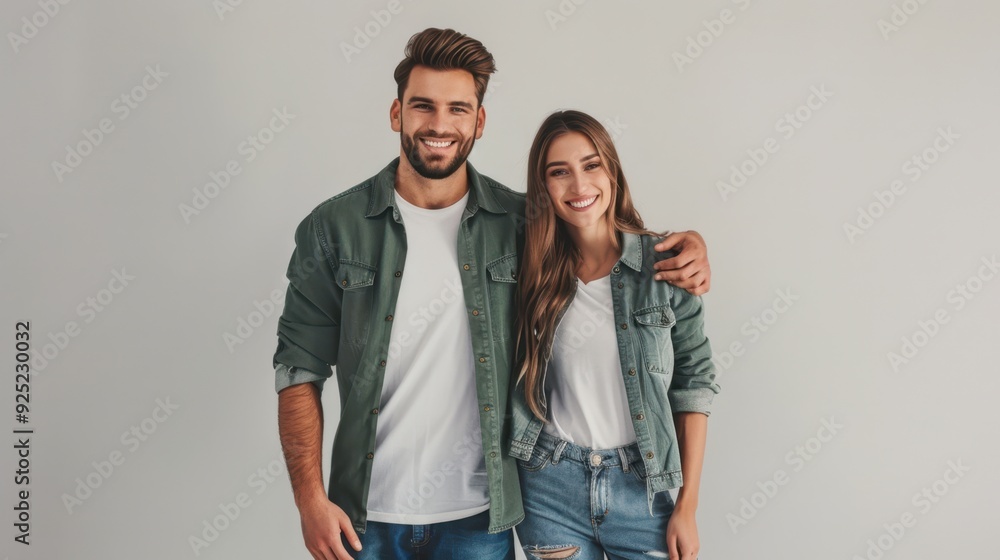 The happy couple in denim The happy couple in denim
