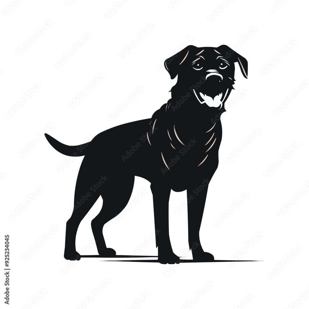 Fototapeta premium dog silhouette vector