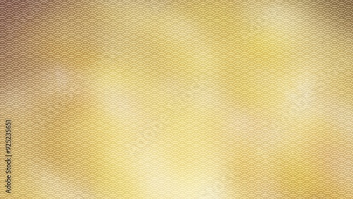 金色の和柄模様・背景	