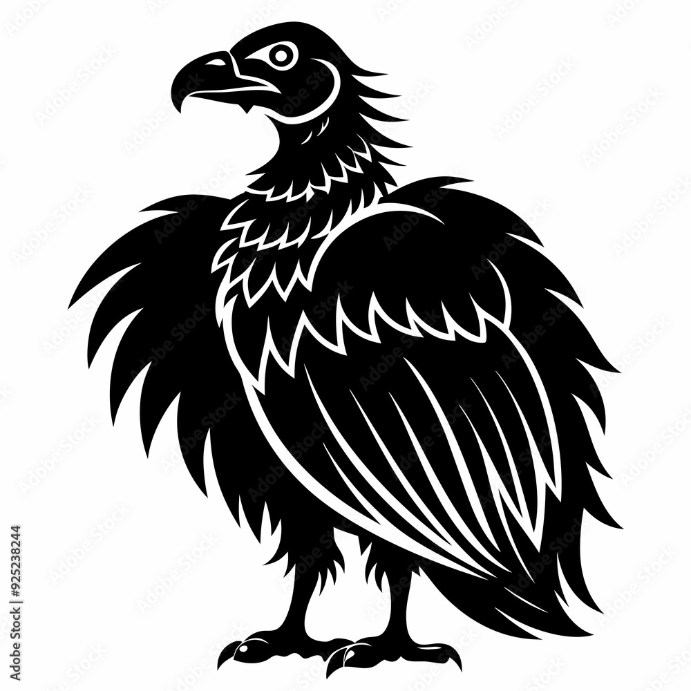 Obraz premium Vulture Black silhouette