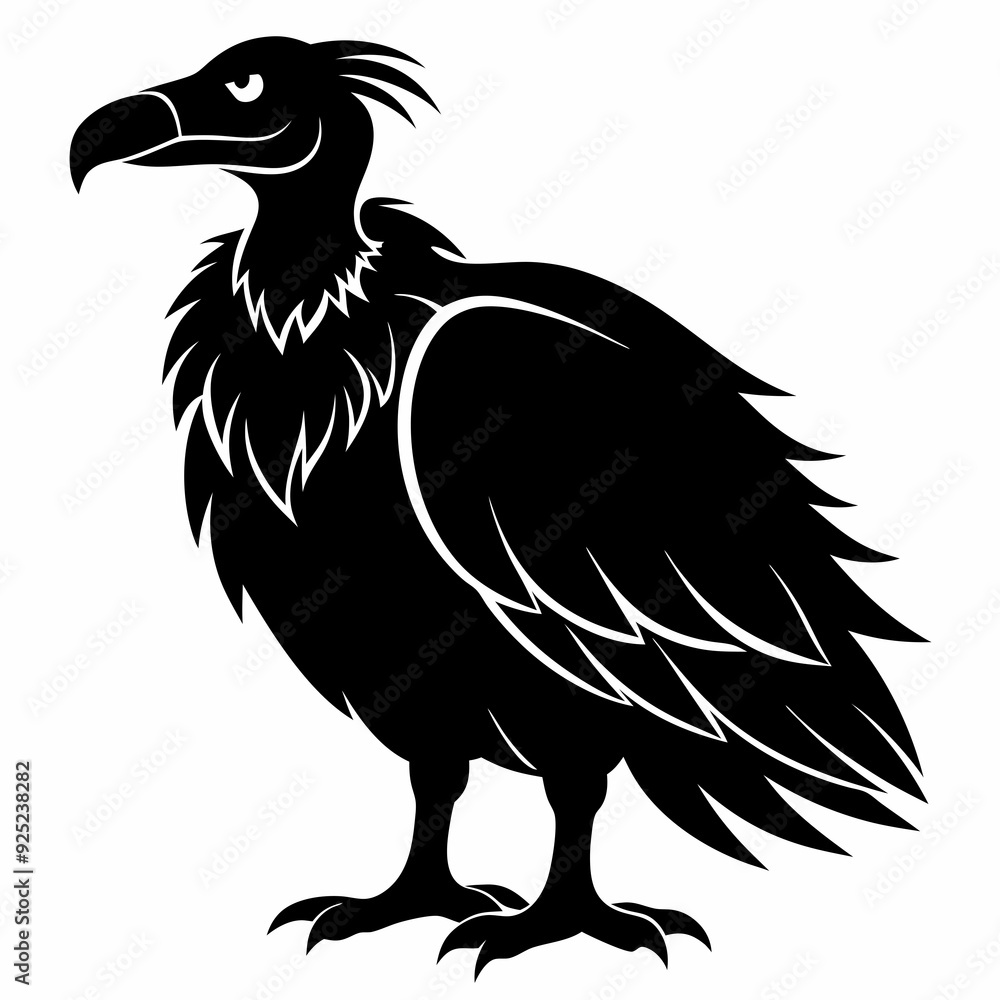 Fototapeta premium Vulture Black silhouette