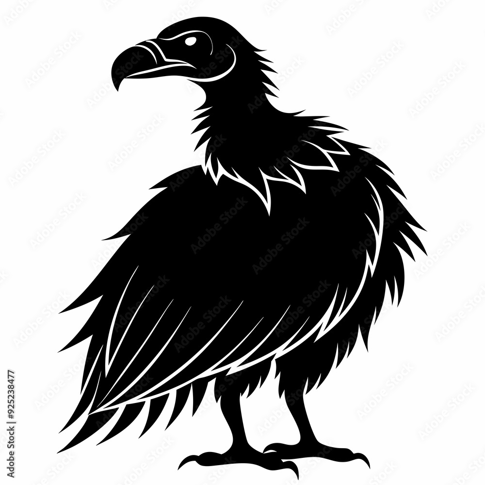 Obraz premium Vulture Black silhouette