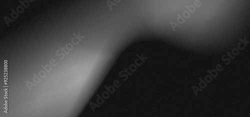 Black white grainy background, monochrome gray noisy texture dark grunge banner, header poster cover backdrop design photo