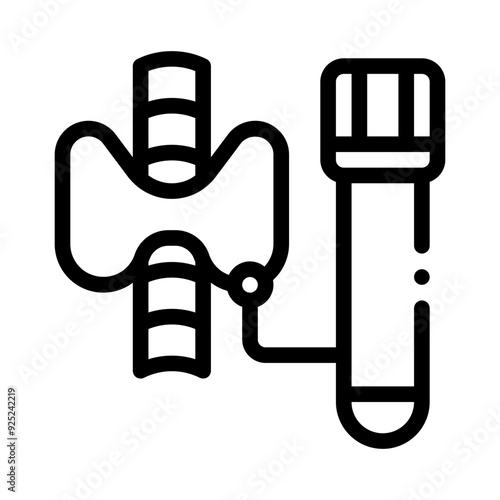 thyroid line icon