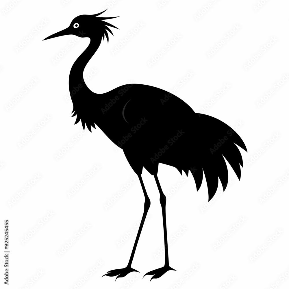 Crane Black silhouette