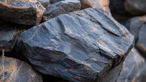  A pile of rocks atop a mound of dirt Nearby, more rocks and dirt-covered ground