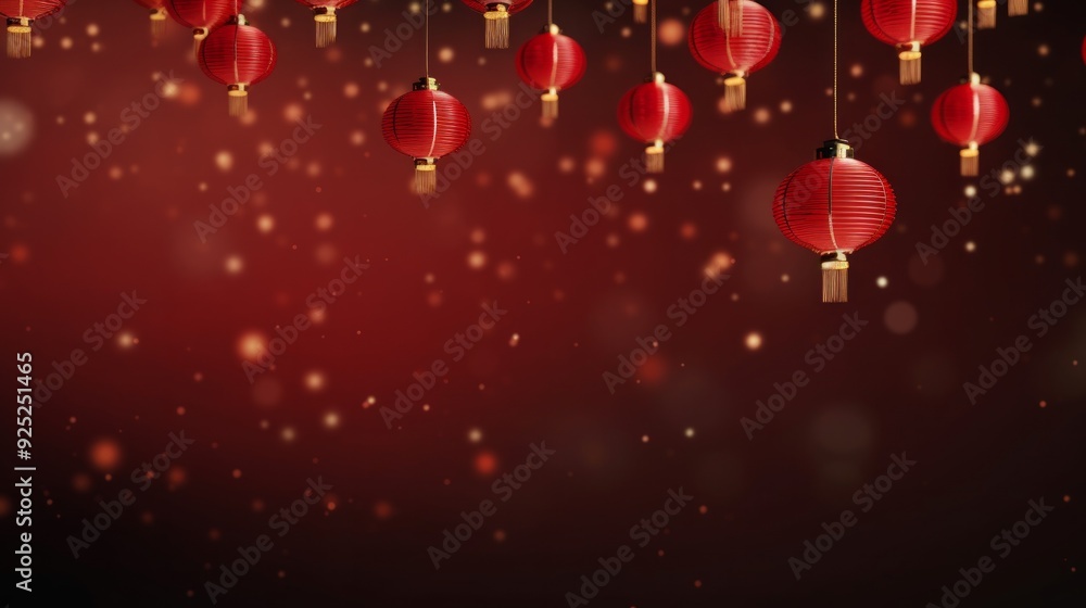 Red Lantern for Lunar New Year Celebration and Mid-autumn festival. Neural network ai generated art Red Lantern for Lunar New Year Celebration and Mid-autumn festival. Neural network ai generated art