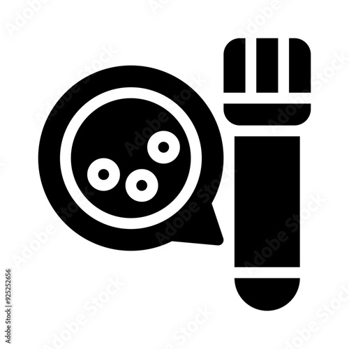 cholesterol glyph icon