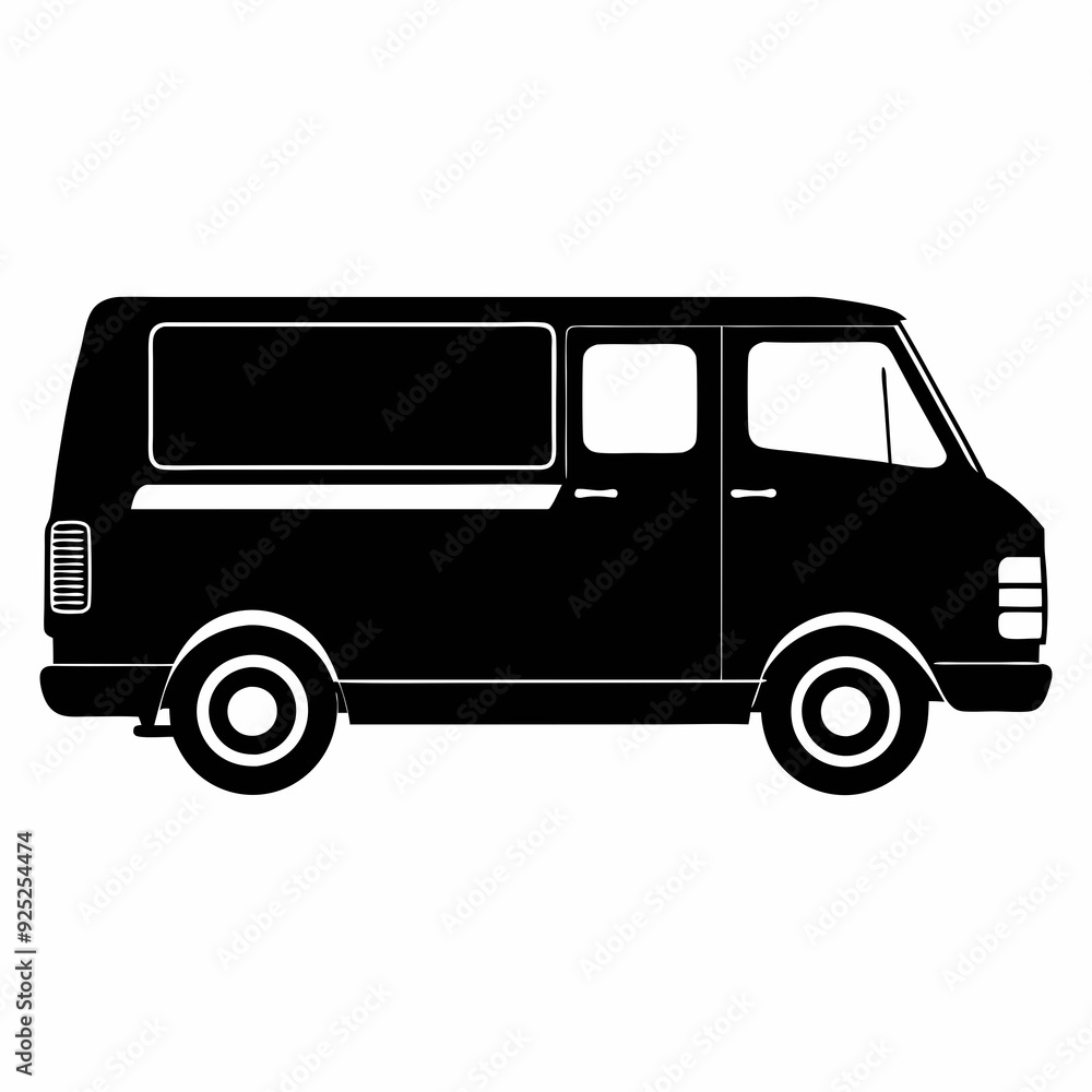 Van Black silhouette Van Black silhouette