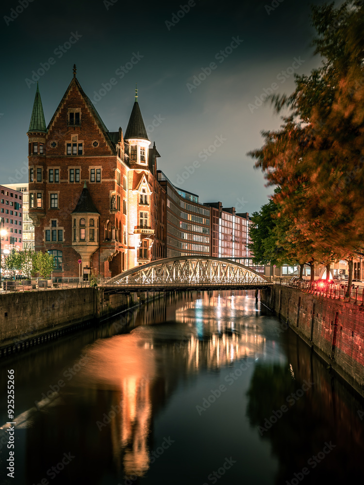 Naklejka premium Hamburg - Speicherstadt