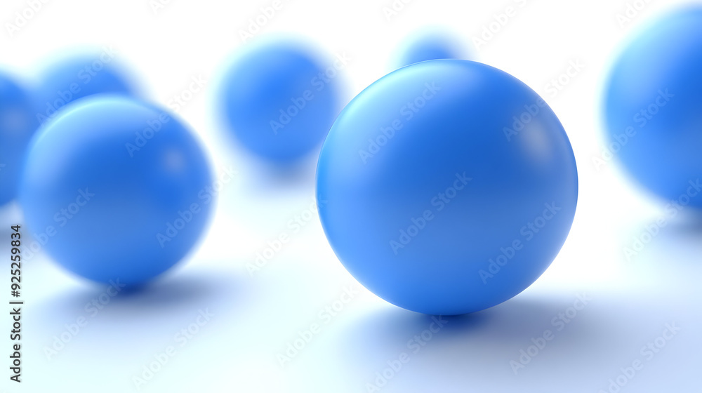 A collection of glossy blue spheres arranged artistically on a light background. A collection of glossy blue spheres arranged artistically on a light background.