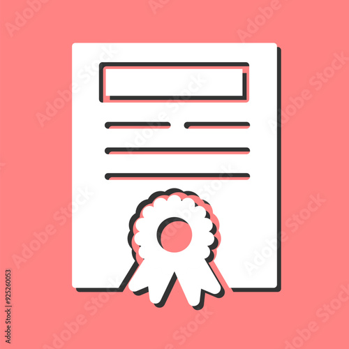 Certificate Vector Icon