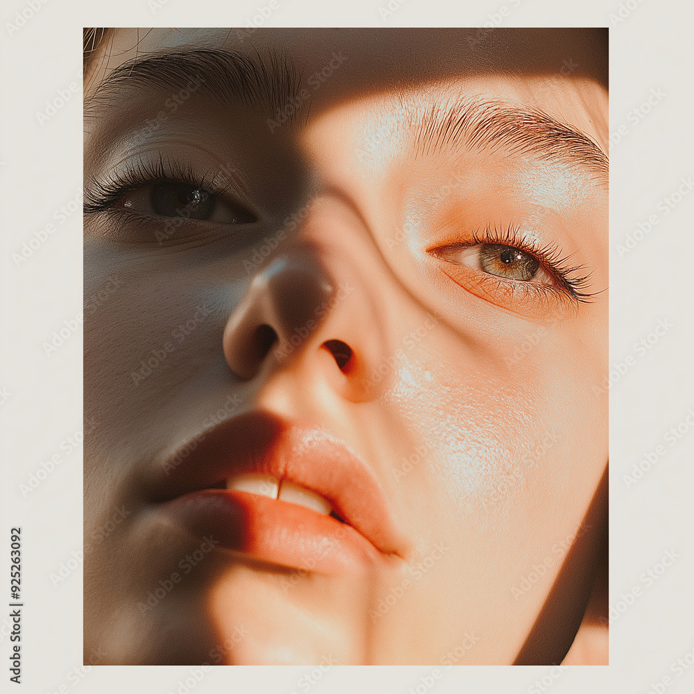 Fototapeta premium Attraktives Porträt einer jungen Frau für Social-Media-Profile. Natürliches Lächeln und gute Beleuchtung vermitteln Authentizität. Ideal für professionelle Netzwerke und persönliche Online-Präsenz