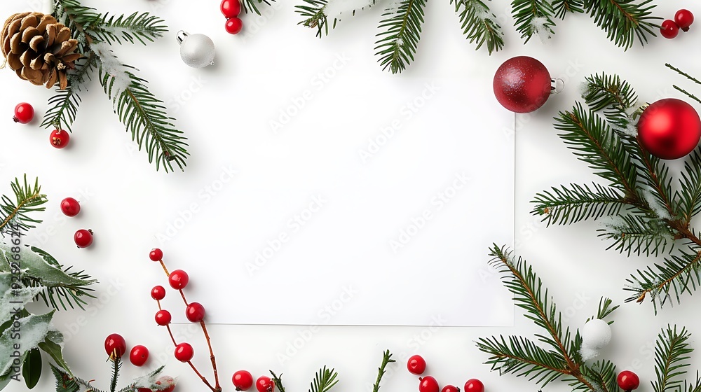 Fototapeta premium Luxury Nordic christmas background, New year wallpaper