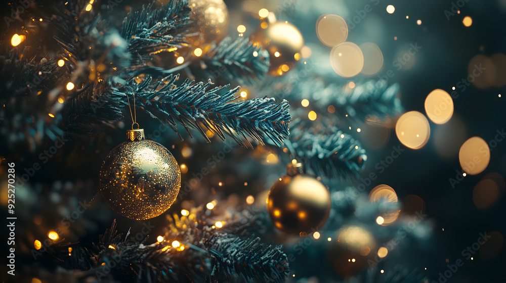 Holiday Glamour: Exquisite Ornaments on a Christmas Tree Holiday Glamour: Exquisite Ornaments on a Christmas Tree
