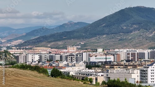 Pamplona Basin. Sarriguren, Ripagaina, Burlada. Mount Ezkaba, Navarra photo