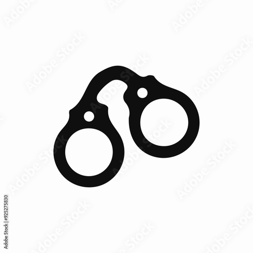 handcuffs arrest police crime icon