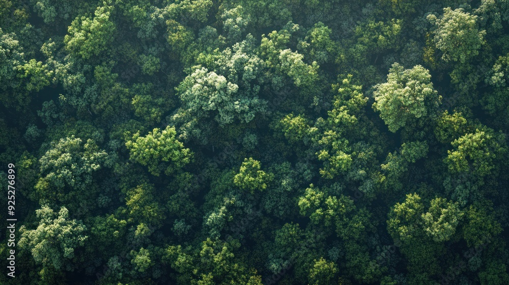 Aerial View of Lush Green Forest Canopy Aerial View of Lush Green Forest Canopy